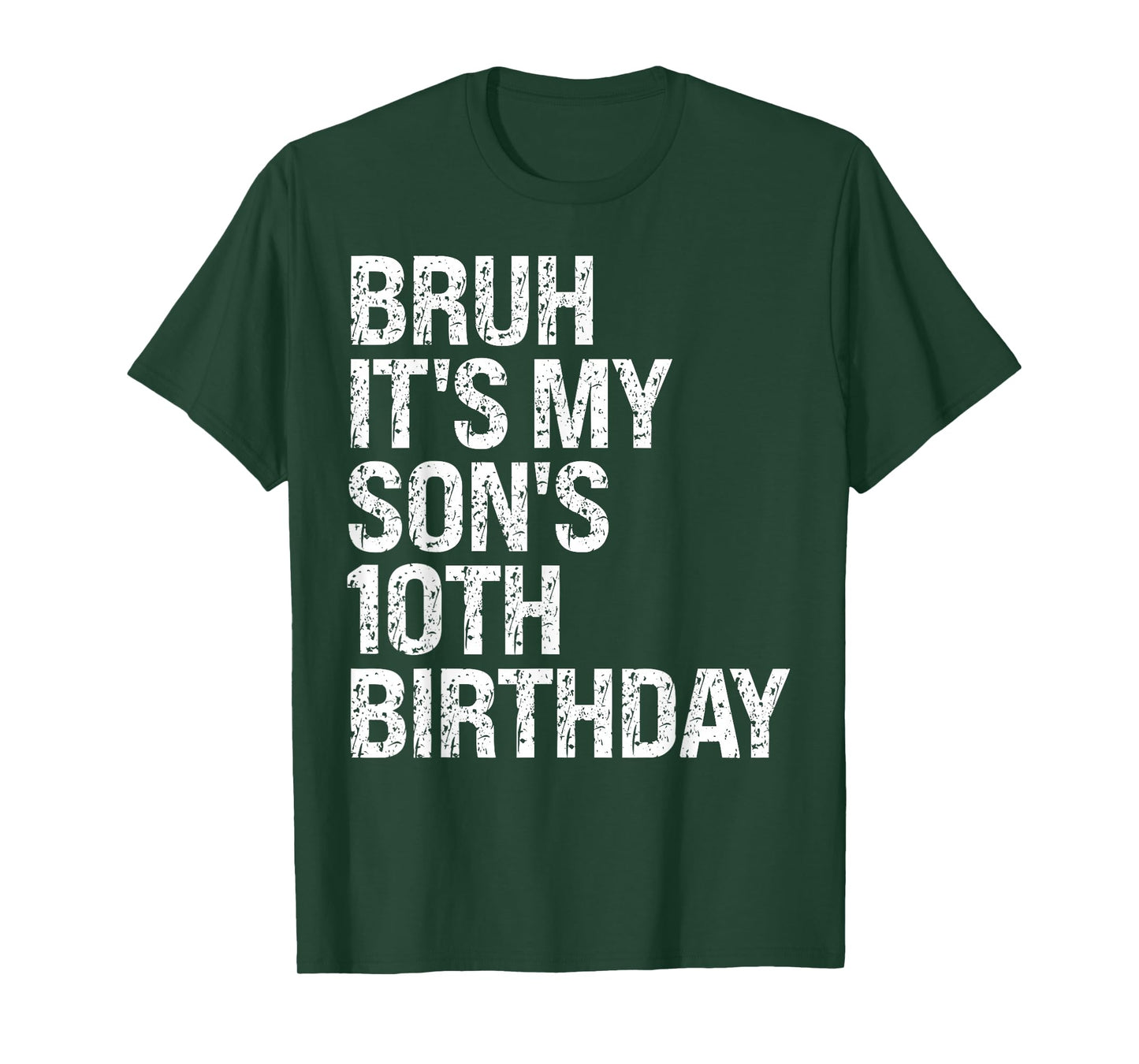 Bruh It's My Son's 10th Birthday Prince Happy Crown Funny T-Shirt
