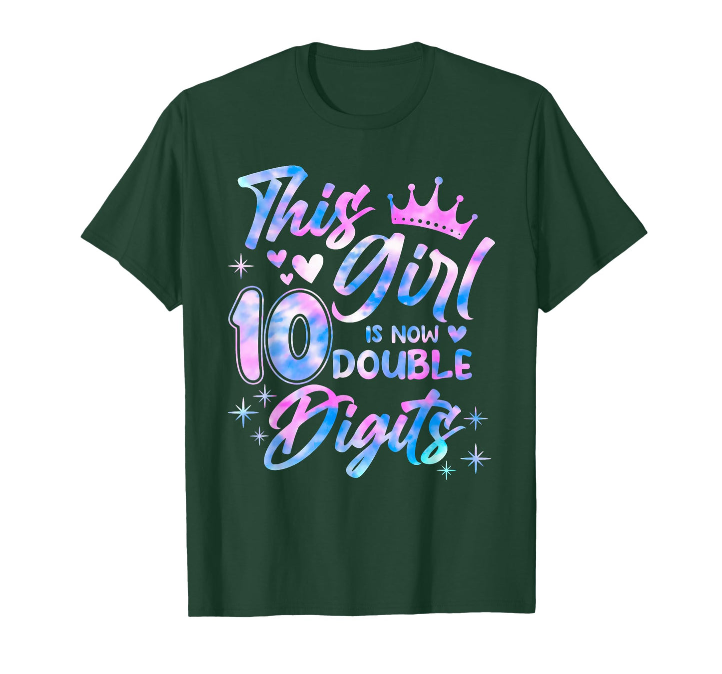 Funny This Girl is Now 10 Double Digits 10th Birthday Girls T-Shirt