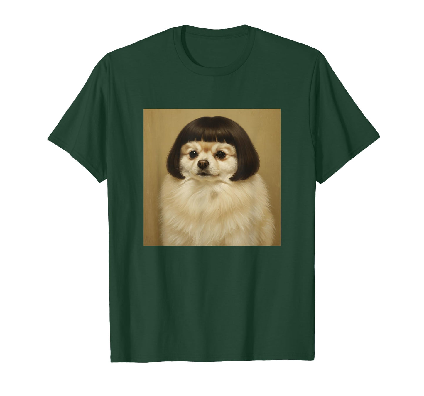 Funny Pomeranian Bob Haircut Dog Meme for Men Women Kids T-Shirt