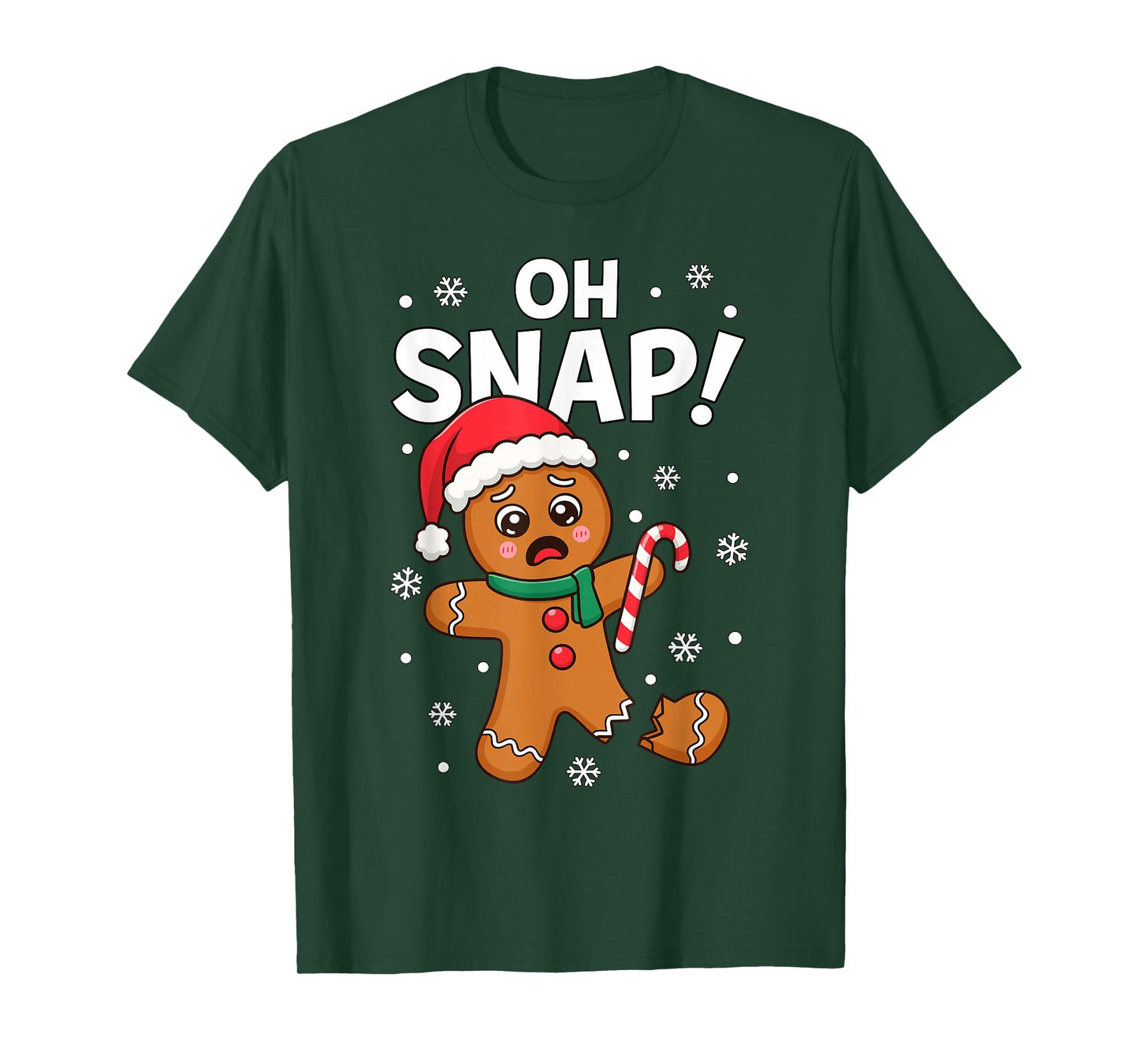 Oh Snap Gingerbread Man for Adult Kids Men Women Christmas T-Shirt