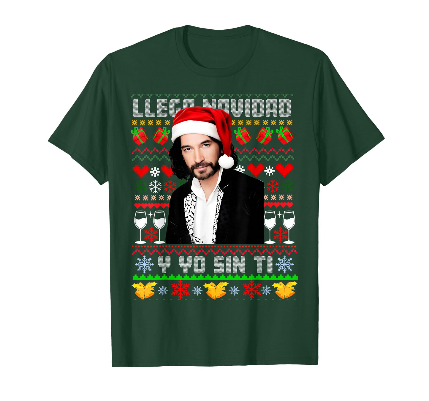Llega Navidad y yo sin ti playera T-Shirt