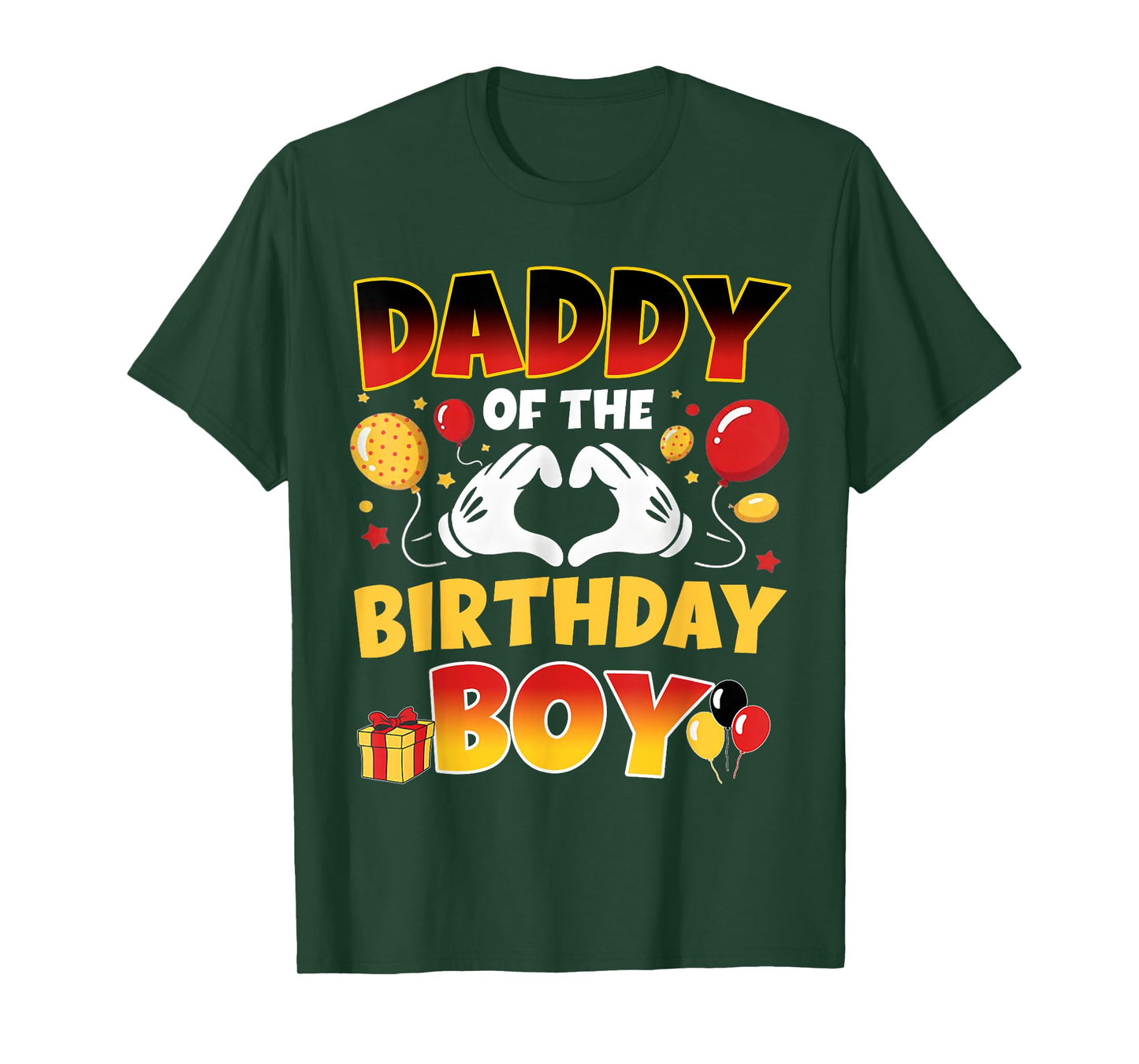 Daddy of The Birthday Boy Shirt Matching Dad Son Family Bday T-Shirt