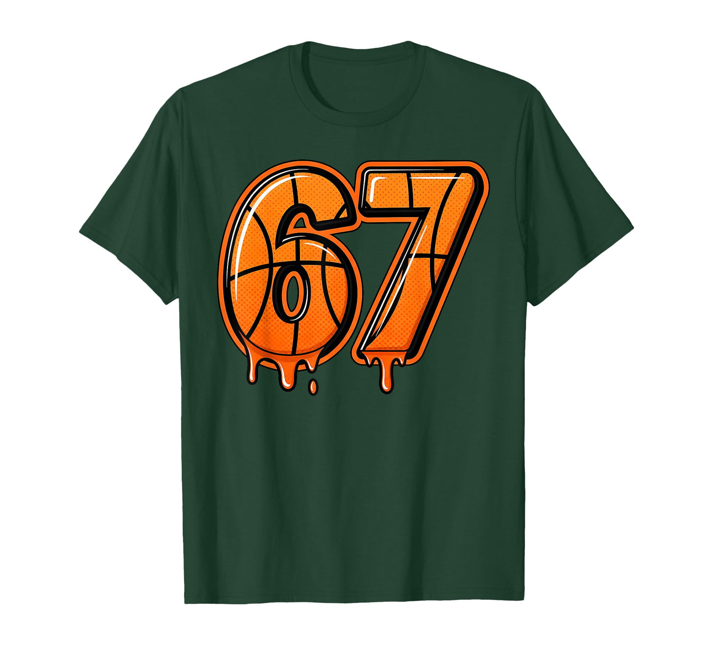 Six Seven Basketball Viral Gen Alpha Meme 67 Sports 6 7 T-Shirt