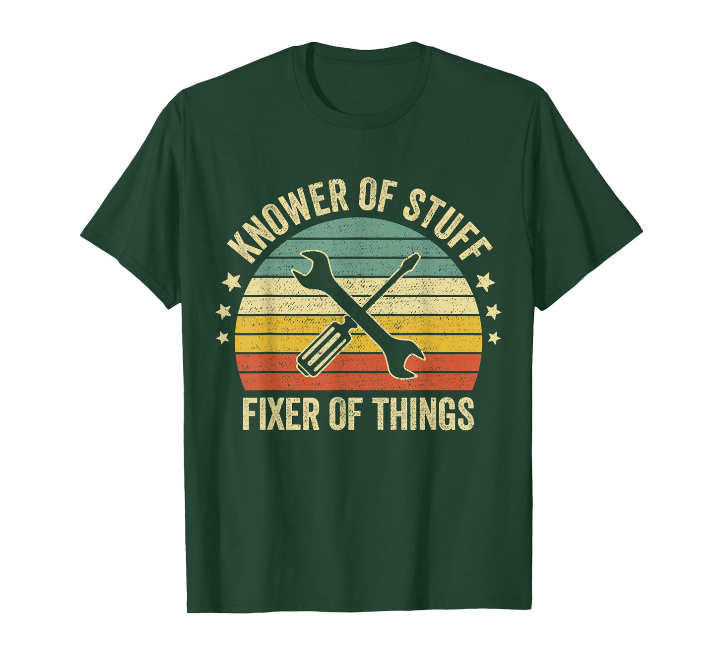 Retro Vintage Knower of Stuff Fixer of Things Funny Mechanic T-Shirt