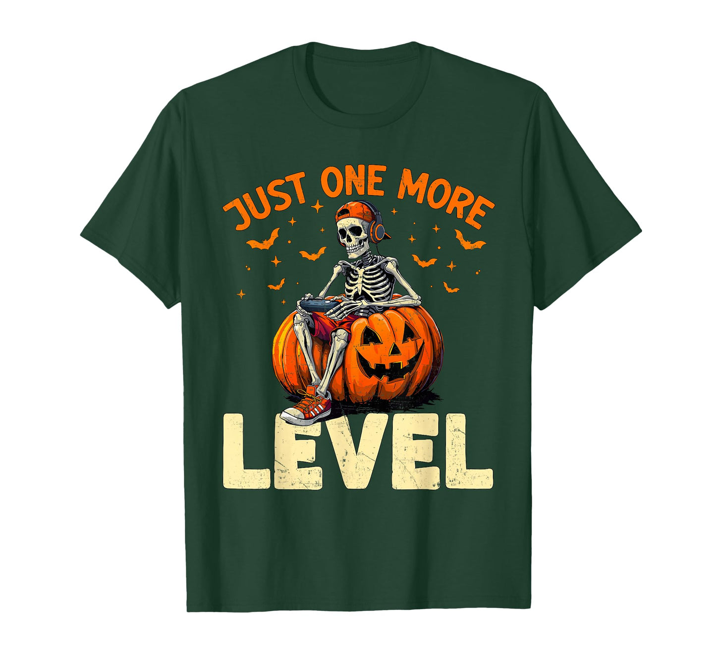 Funny Video Game Halloween Skeleton Gamer Costume Men Boys T-Shirt