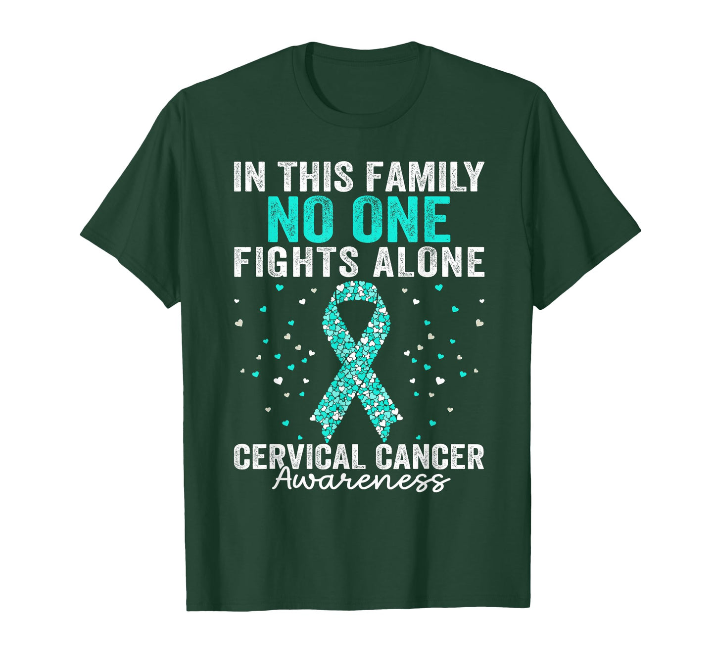 Motivational Support Cervical Cancer Awareness Men Women T-Shirt