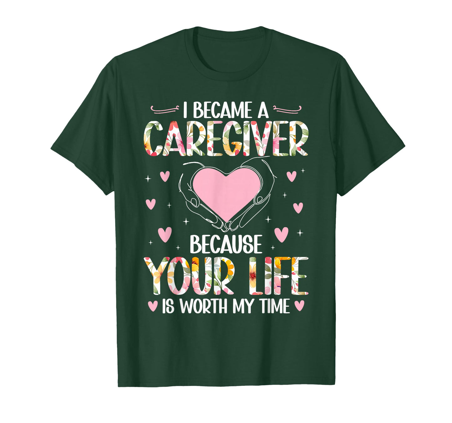 I Became A Caregiver Caregiving Caregivers T-Shirt