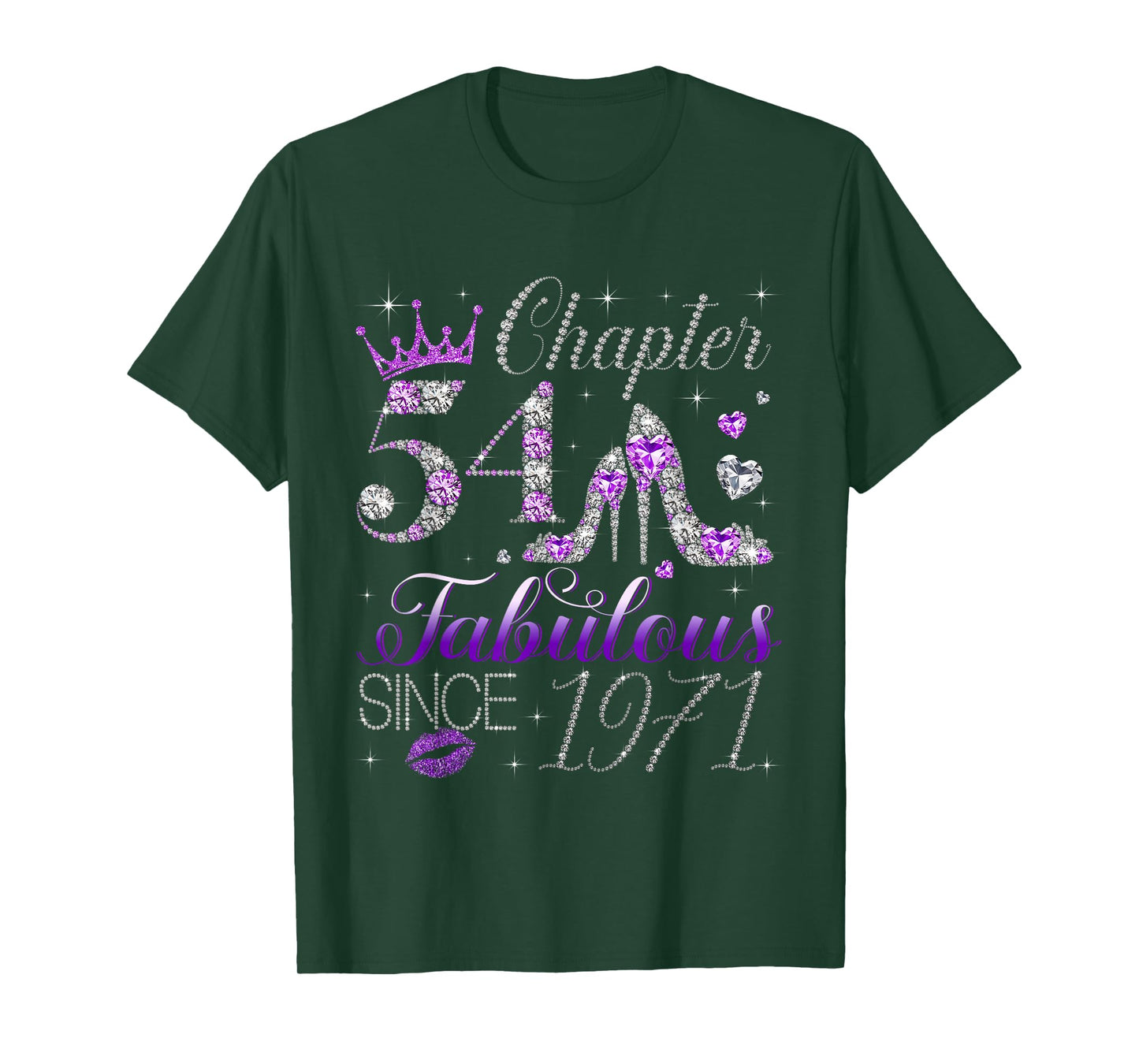 Chapter 54 Fabulous Since 1971 54th Birthday Women Girls T-Shirt