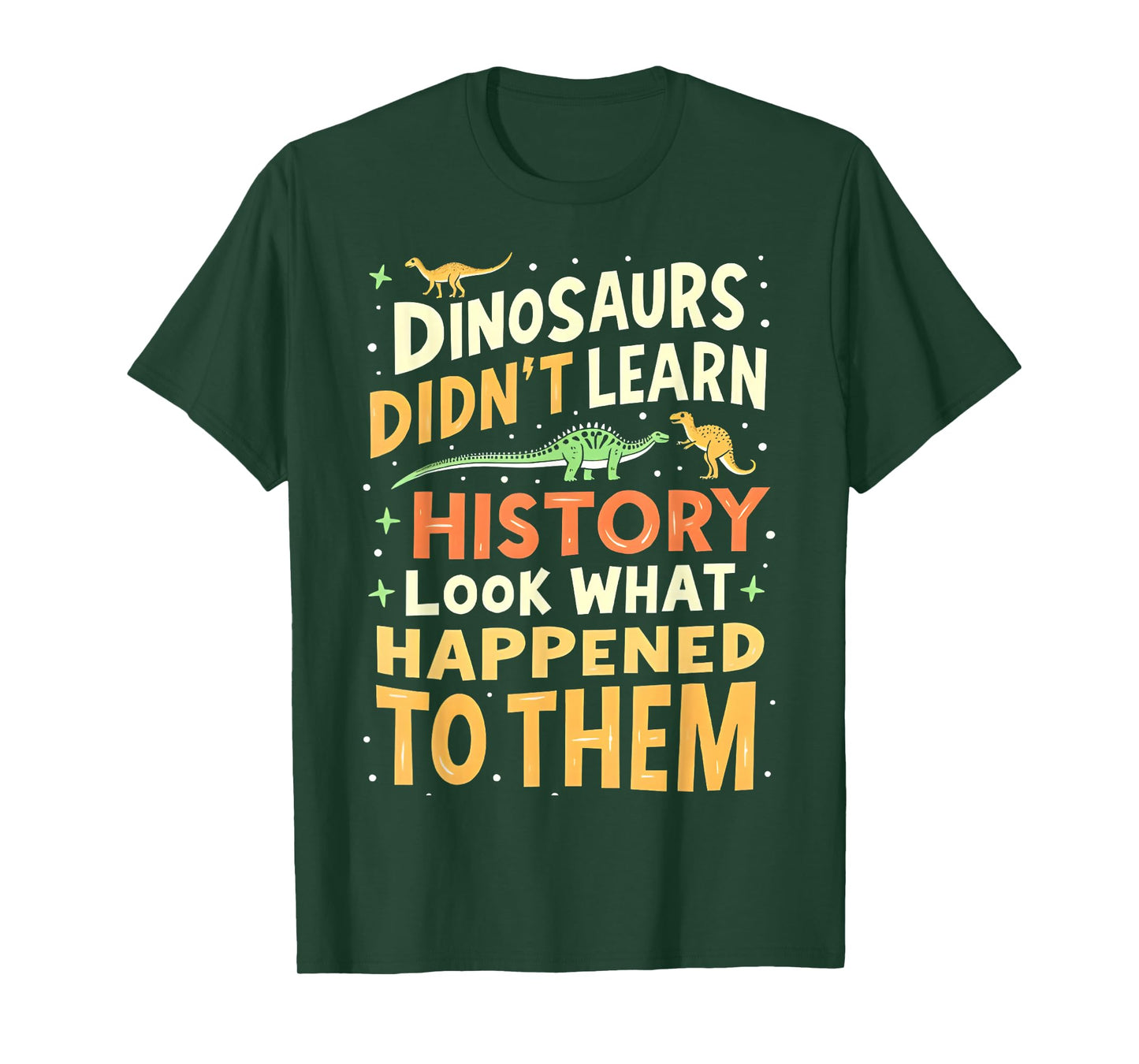 Back to School Funny Dinosaur Social Studies Teacher Student T-Shirt