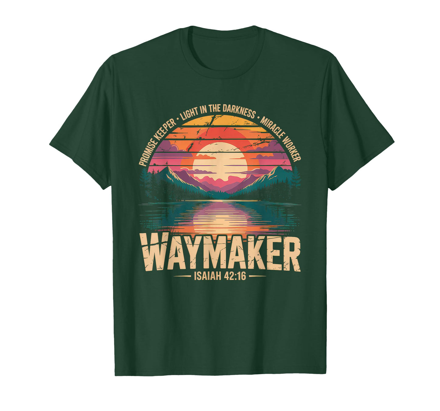 Waymaker Tshirt Promise Keeper Miracle Worker God Christian T-Shirt
