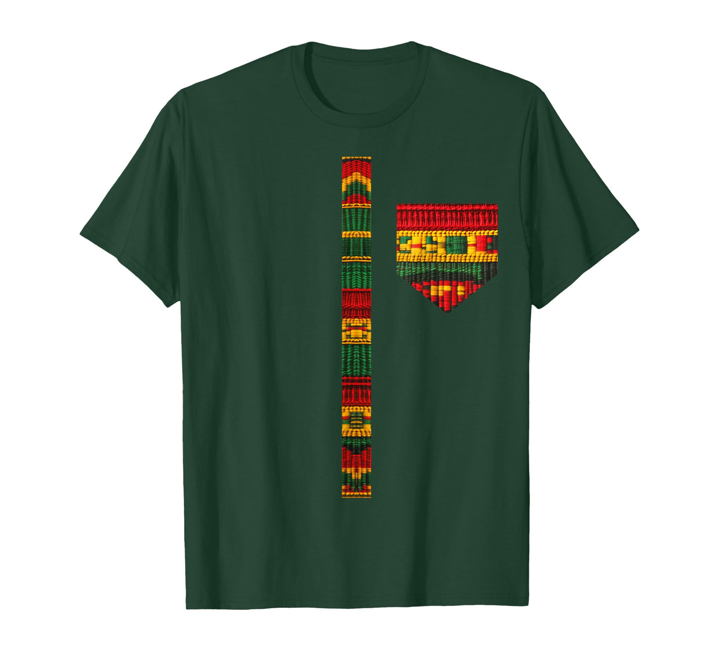 African Print Dashiki Kente Art Men Boys Black History Month T-Shirt