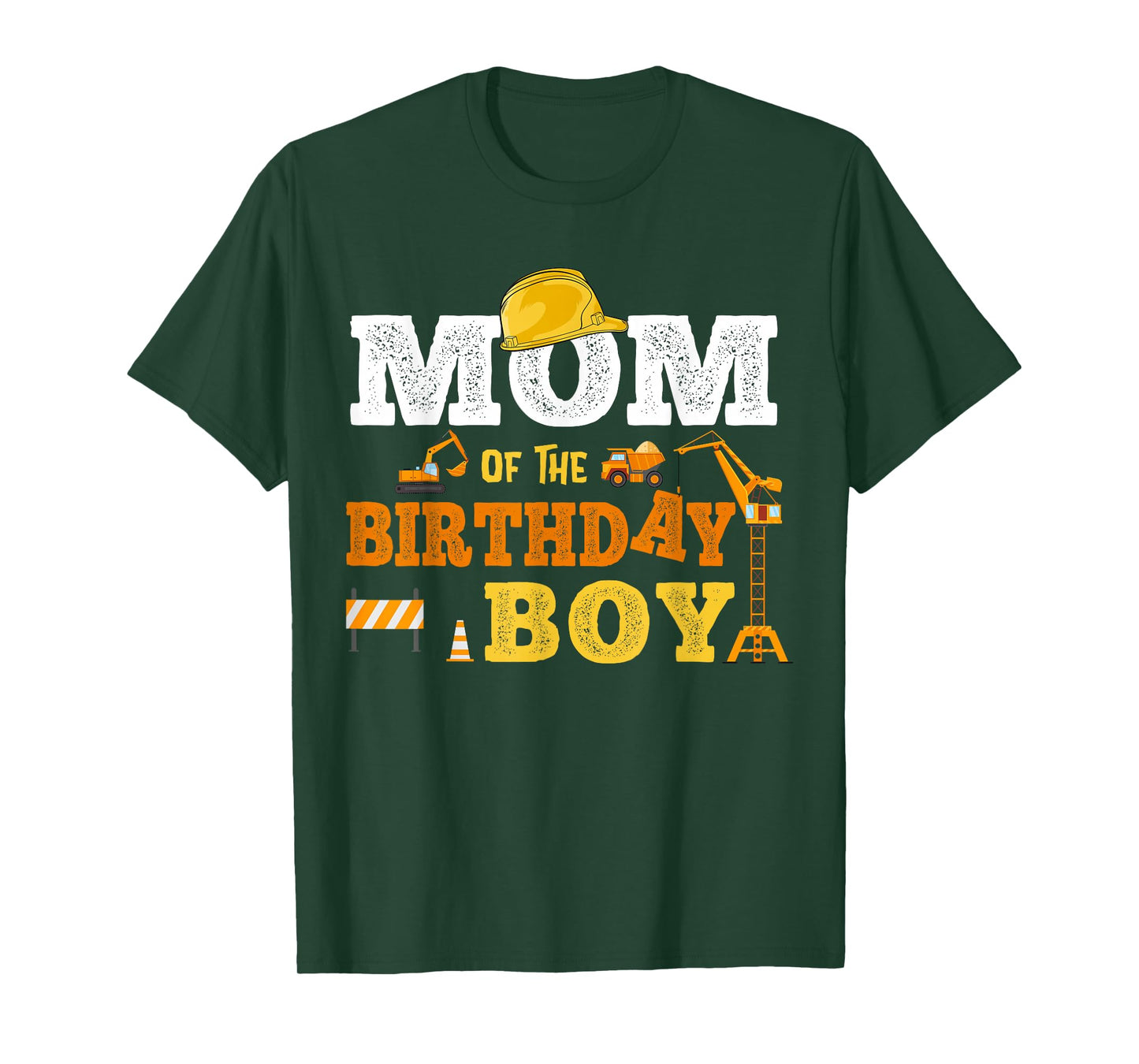 Dad Mom Of The Birthday Boy Kid Construction Matching Family T-Shirt