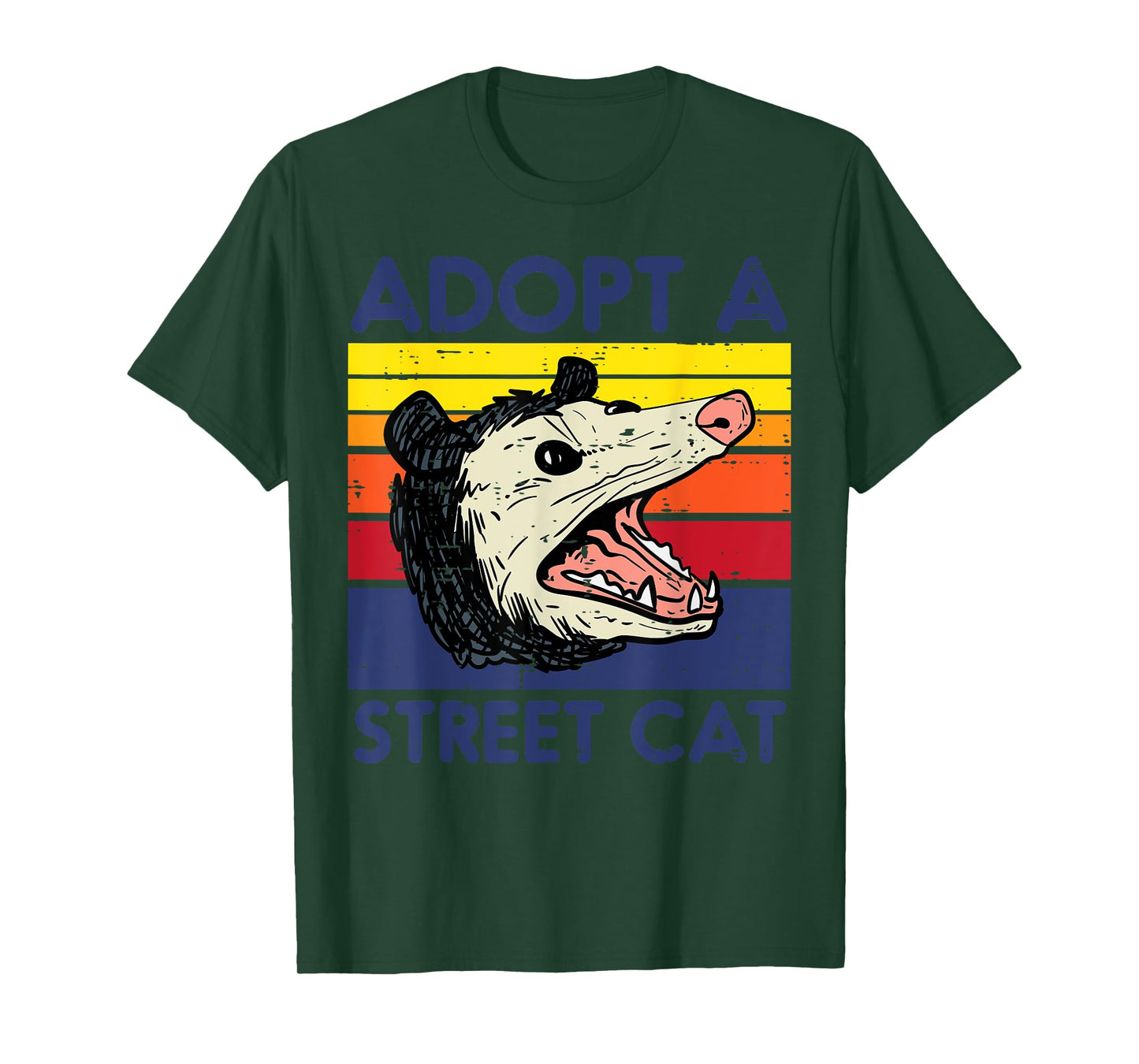 Opossum Adopt A Street Cat Possum Animal Pet Men Women Kids T-Shirt