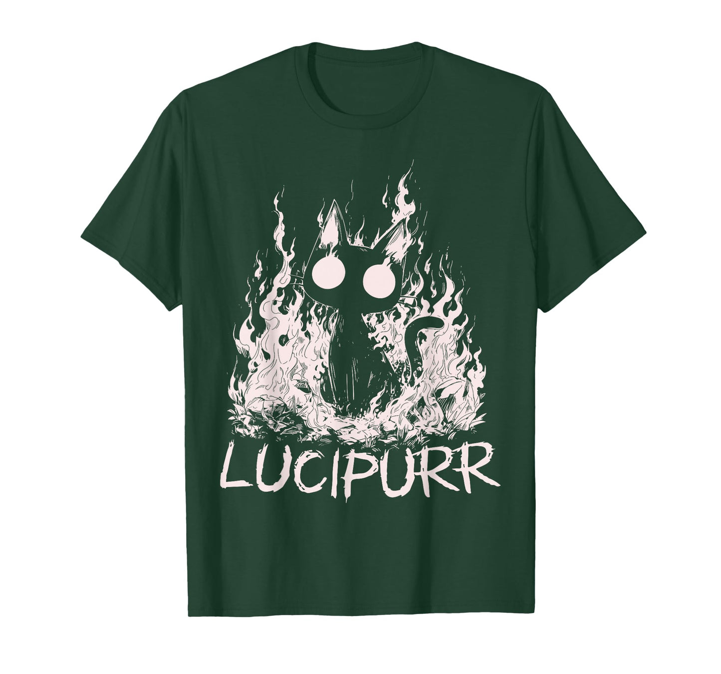 Lucipurr Cat Lover Lucifer Baphomet Demon Kitty T-Shirt
