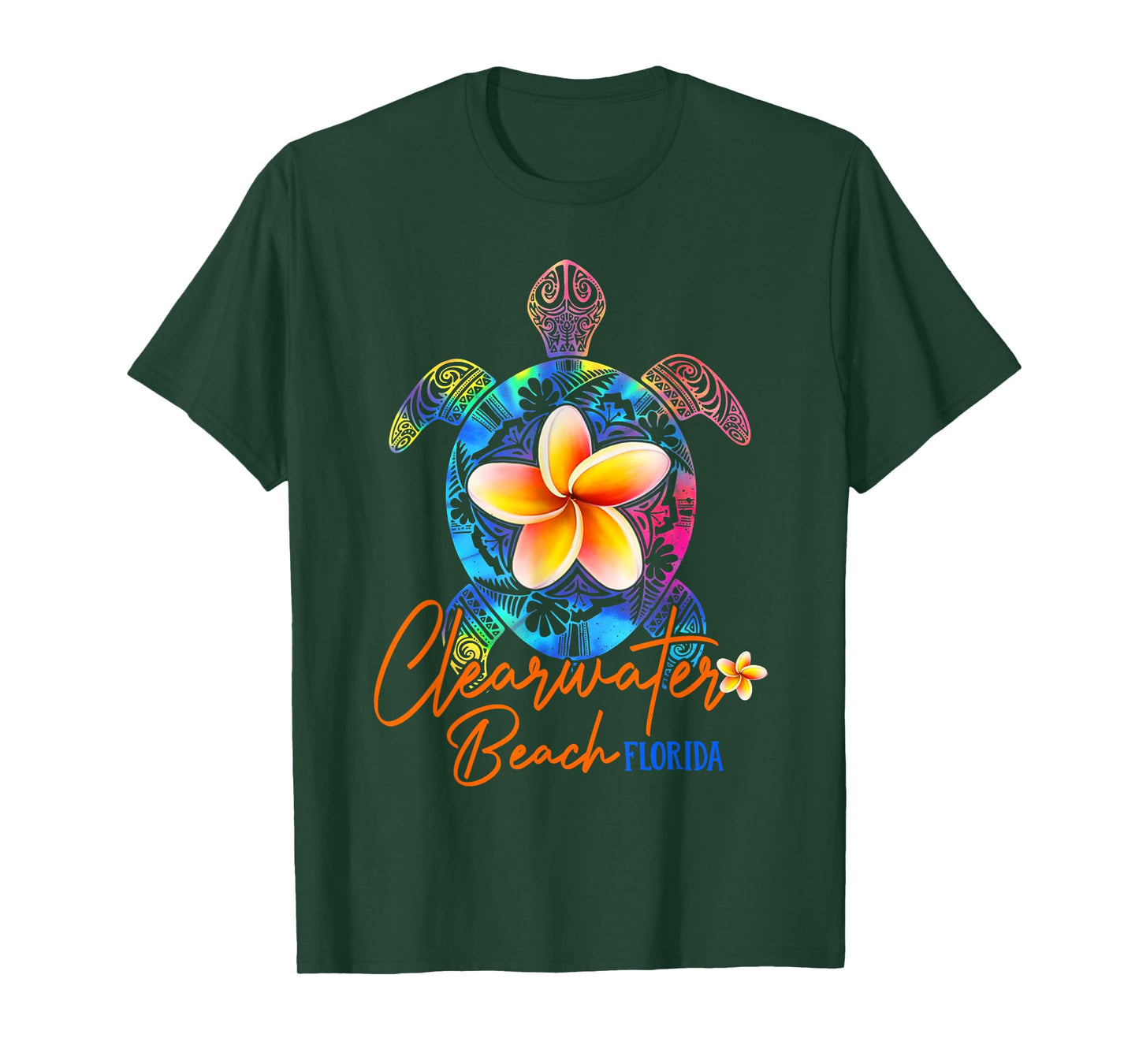 Clearwater Beach Florida Tie Dye Sea Turtle Vacation 2025 T-Shirt for Men Women Girls Kids