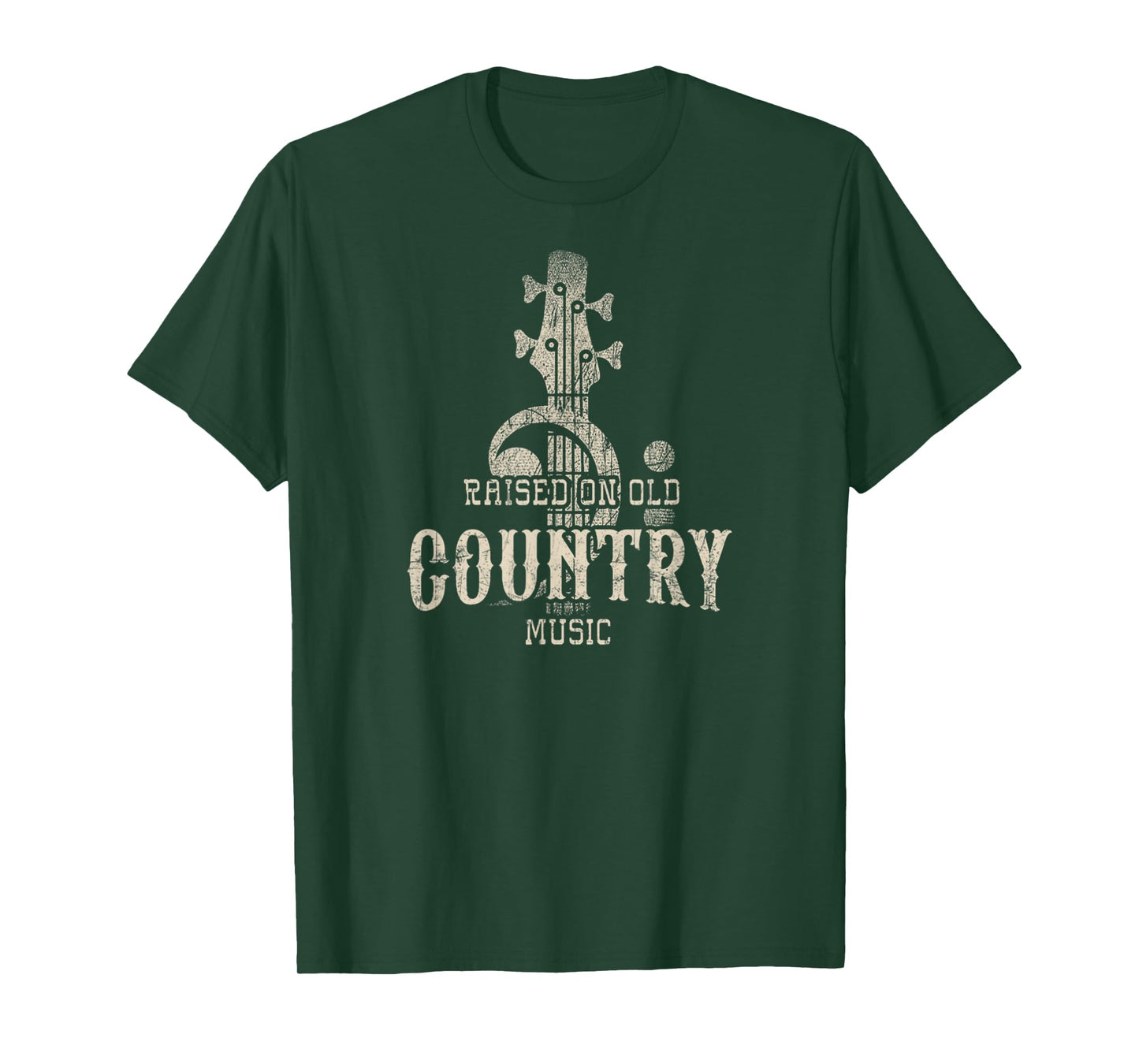 Raised On Old Country Music 80s 90s Vintage Southern Music T-Shirt