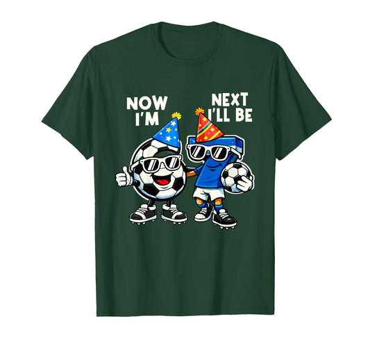 6 Year Old Birthday Boys Kids Now I'm 6 Next Year I'll be 7 T-Shirt