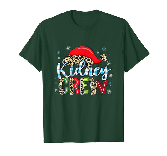 Kidney Crew Christmas Shirt Nephrology & Dialysis Nurse Crew T-Shirt
