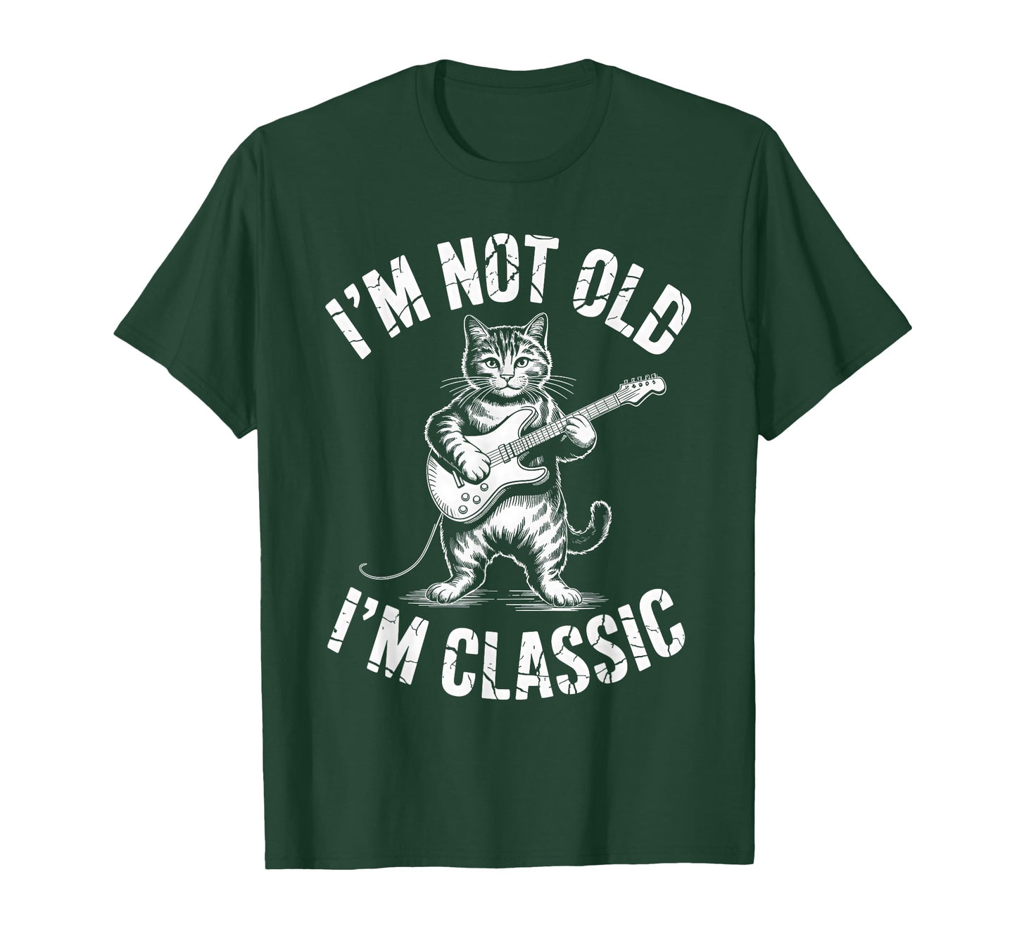 I’m Not Old I’m Classic Funny Cat Vintage Graphic Men Womens T-Shirt