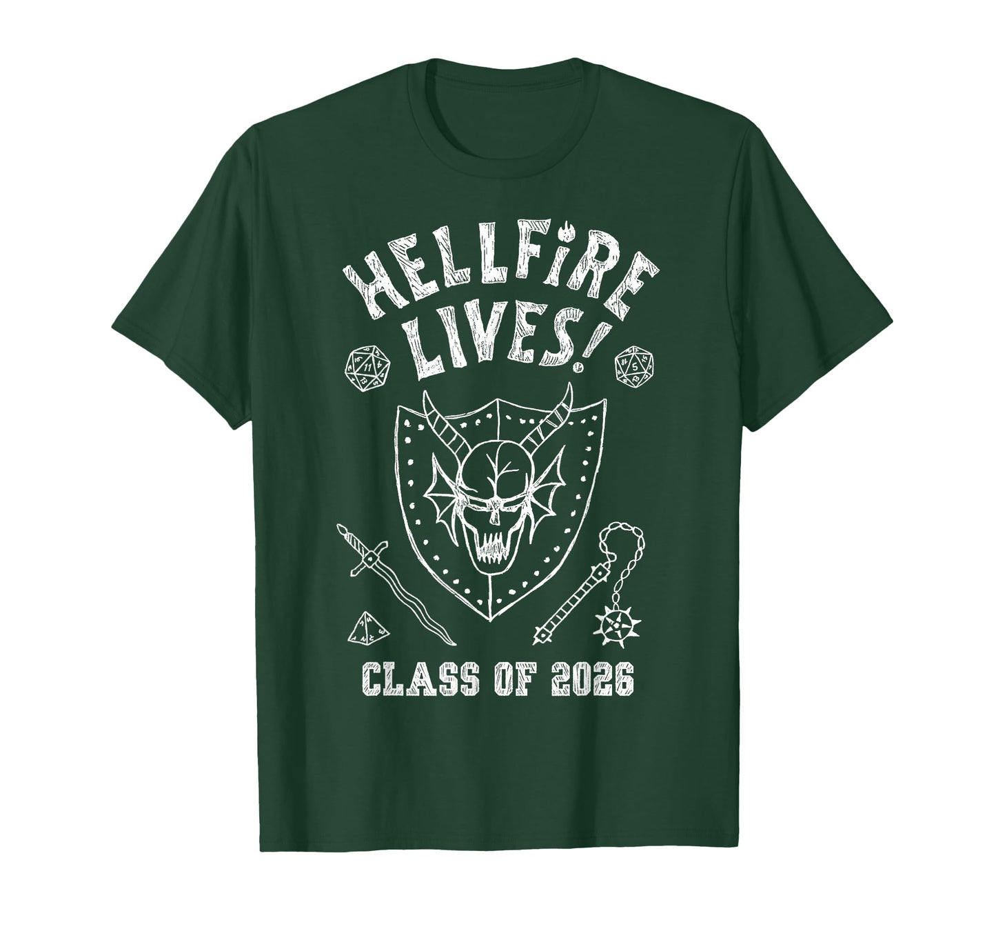 Stranger Things Hellfire Lives! Class of 2026 Graduation T-Shirt