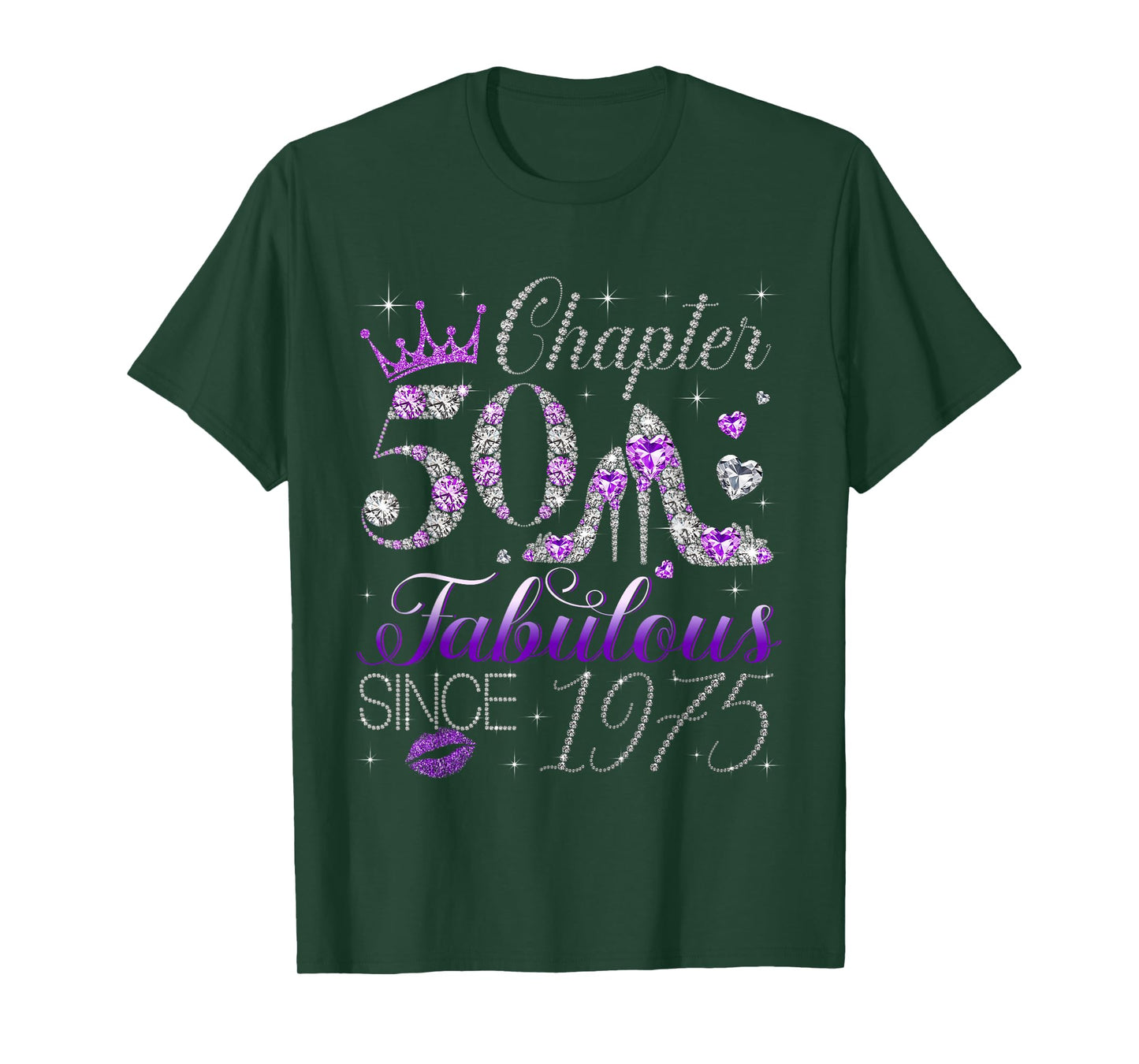 Chapter 50 Fabulous Since 1975 50Th Birthday Women Girls T-Shirt