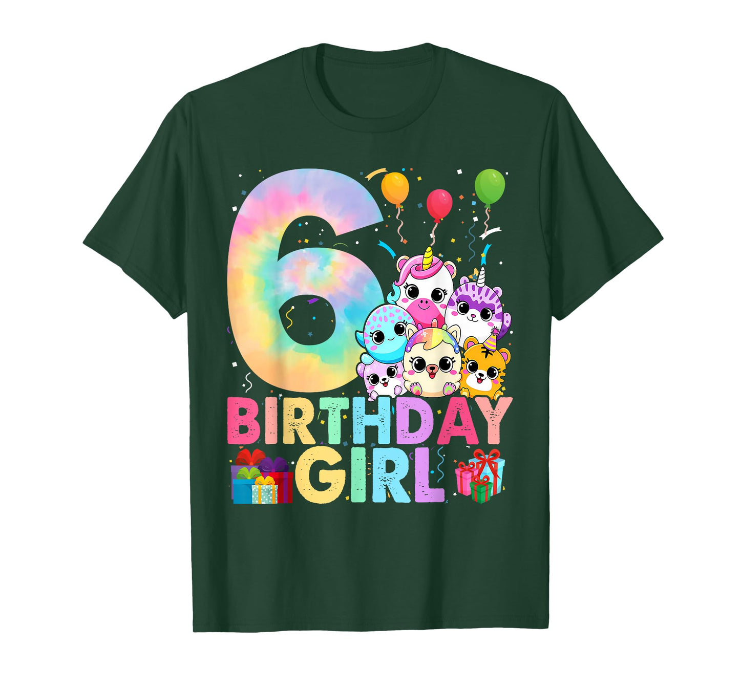 Birthday Girl 6th Birthday Squish Squad Mallow T-Shirt