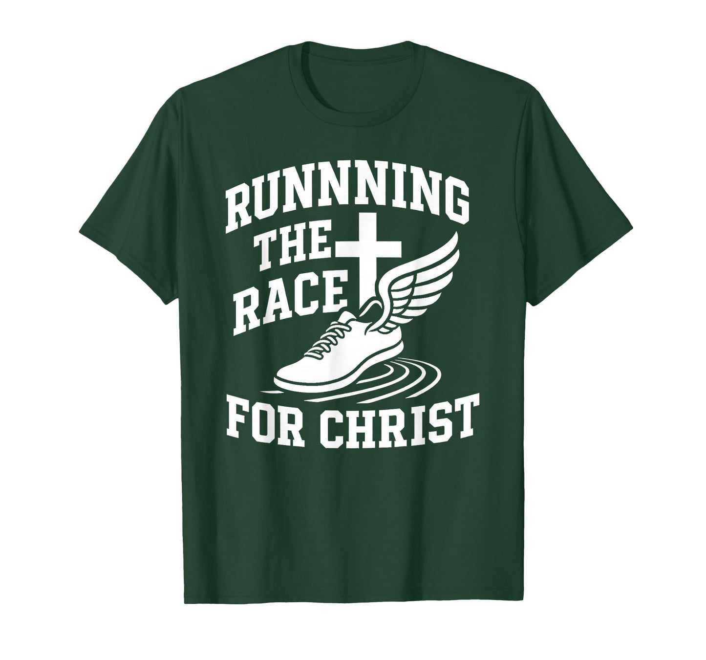 Running Race for Christ Collegiate Track T-Shirt
