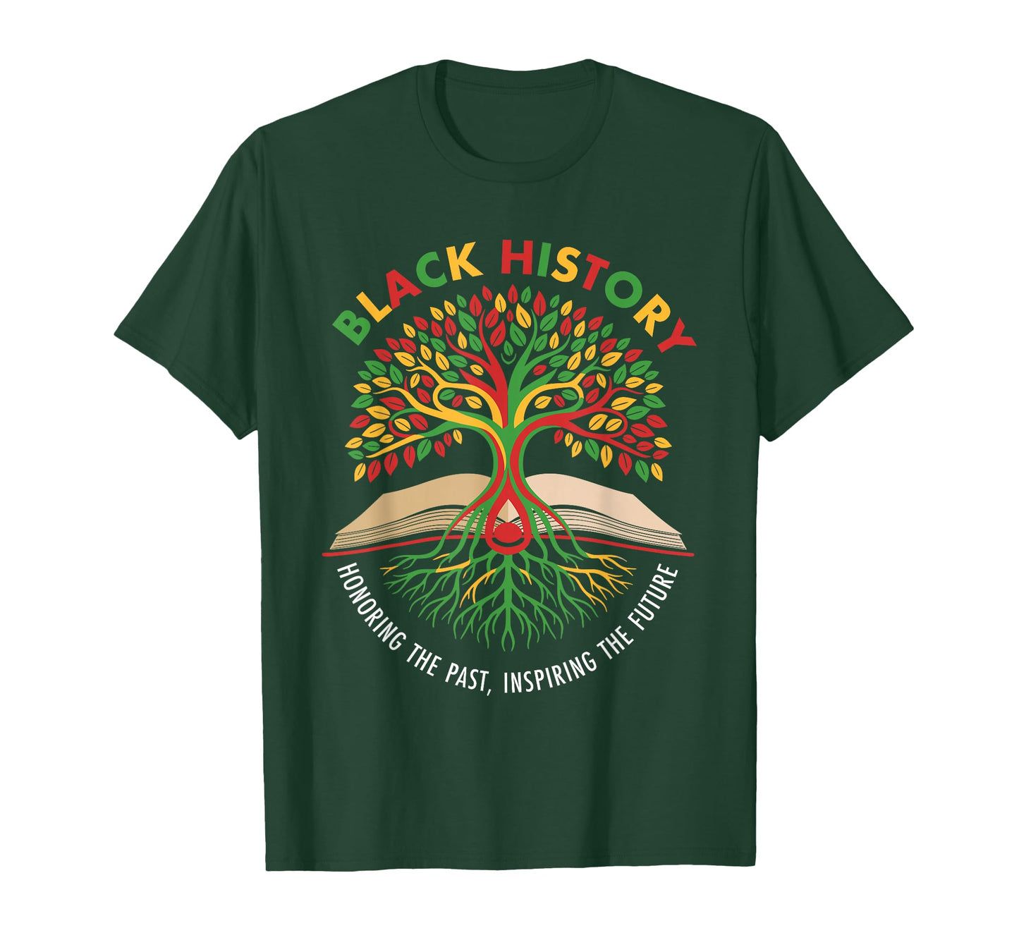 Honoring Past Inspiring Future Men Women Black History Month T-Shirt