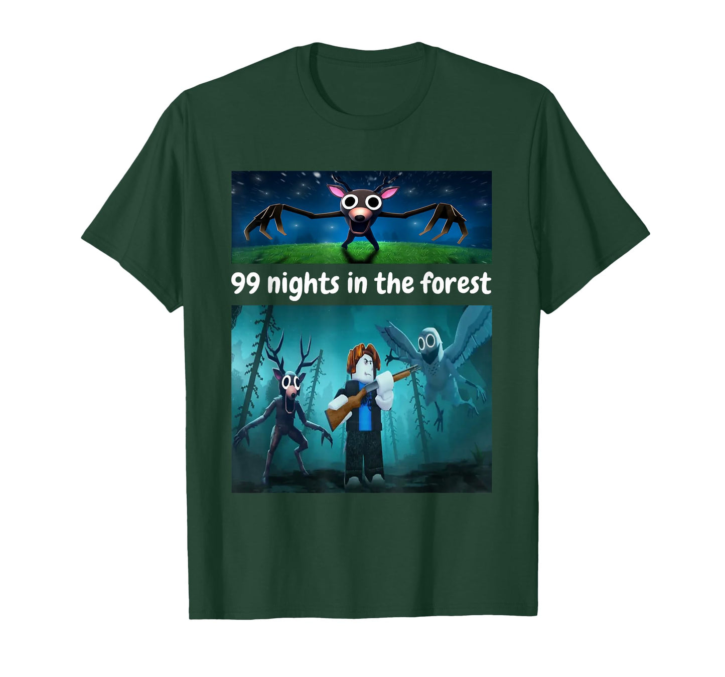 99 Nights in The Forest Birthday Costume for Boys Girls Teen T-Shirt