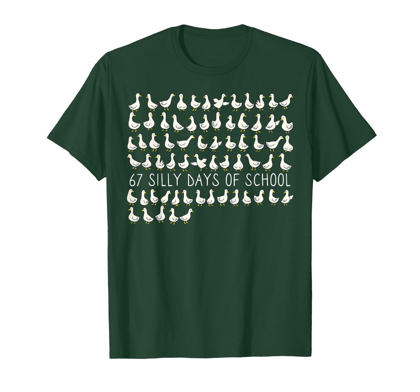 Silly Goose 67 Days of School Six Seven Meme Teacher Student T-Shirt