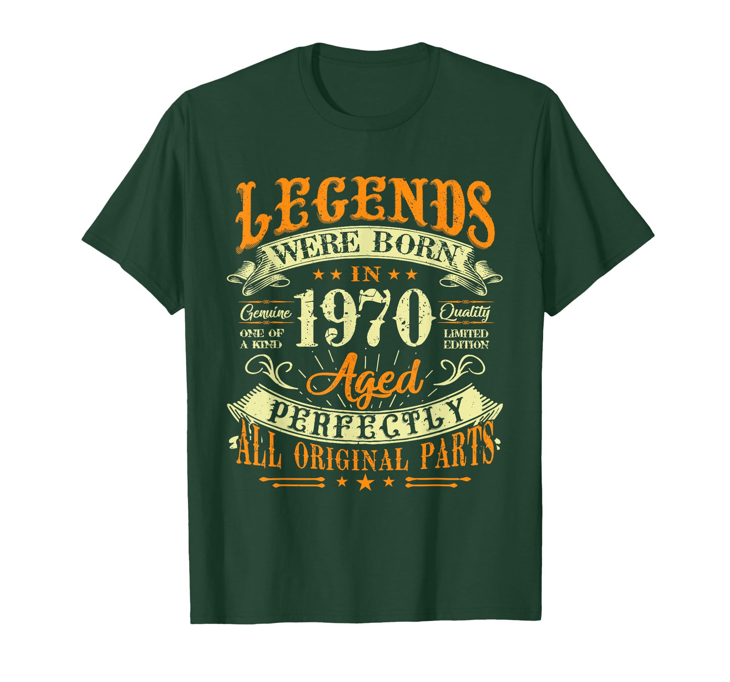 55th Birthday Vintage Legends Born In 1970 55 Years Old T-Shirt