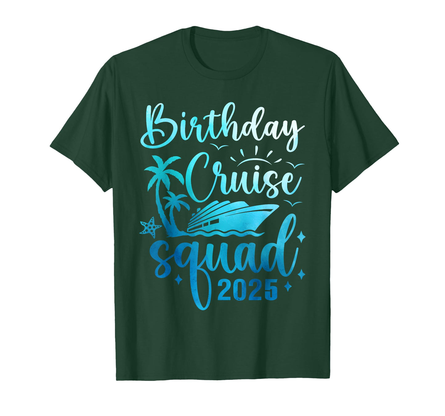Birthday Cruise Squad 2025 Funny Birthday Cruise 2025 T-Shirt