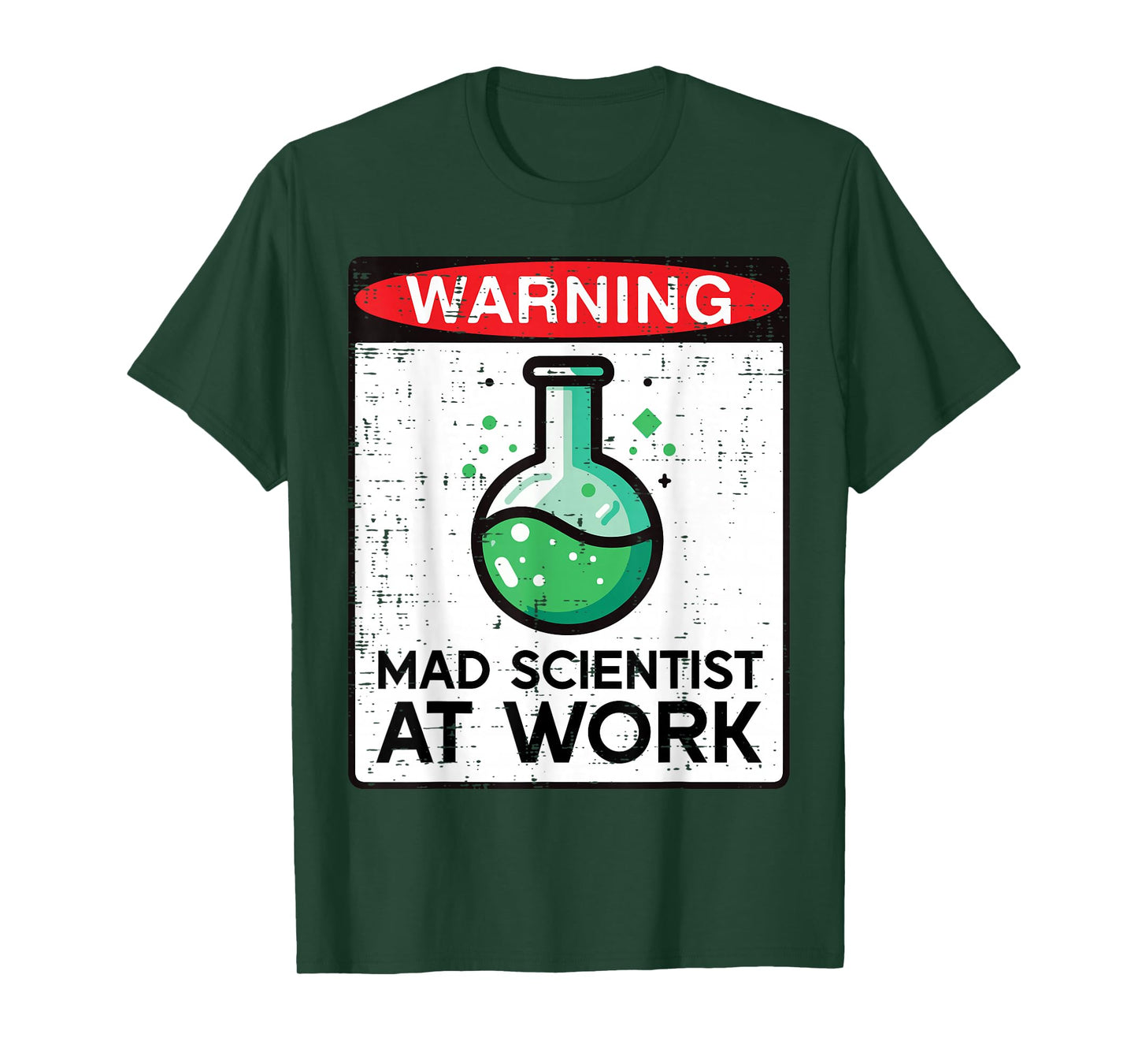 Halloween Mad Scientist at Work Nerd Costume Men Women Kids T-Shirt