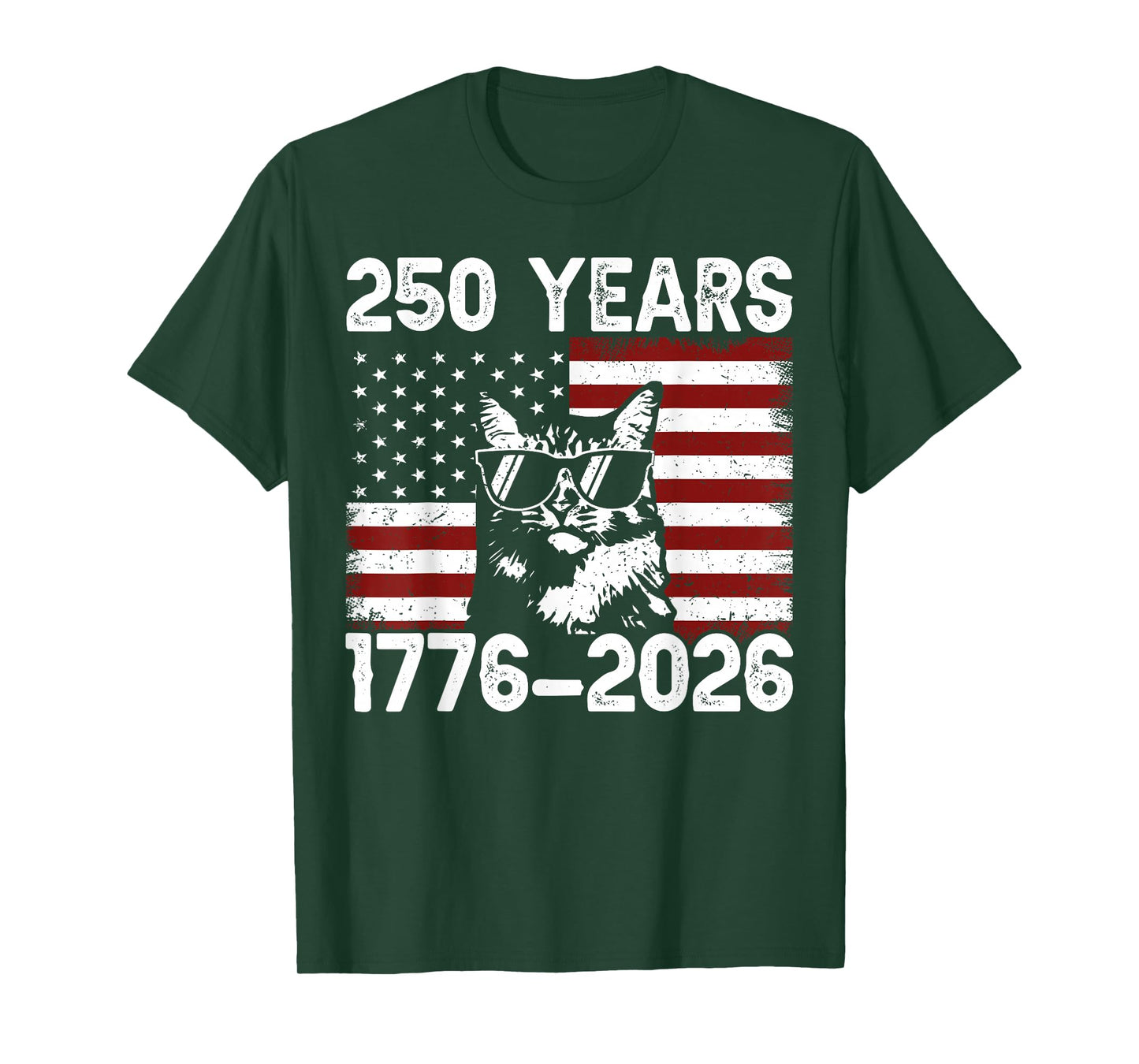 250 Years American 1776 2026 250th USA Patriotic 4th of July T-Shirt