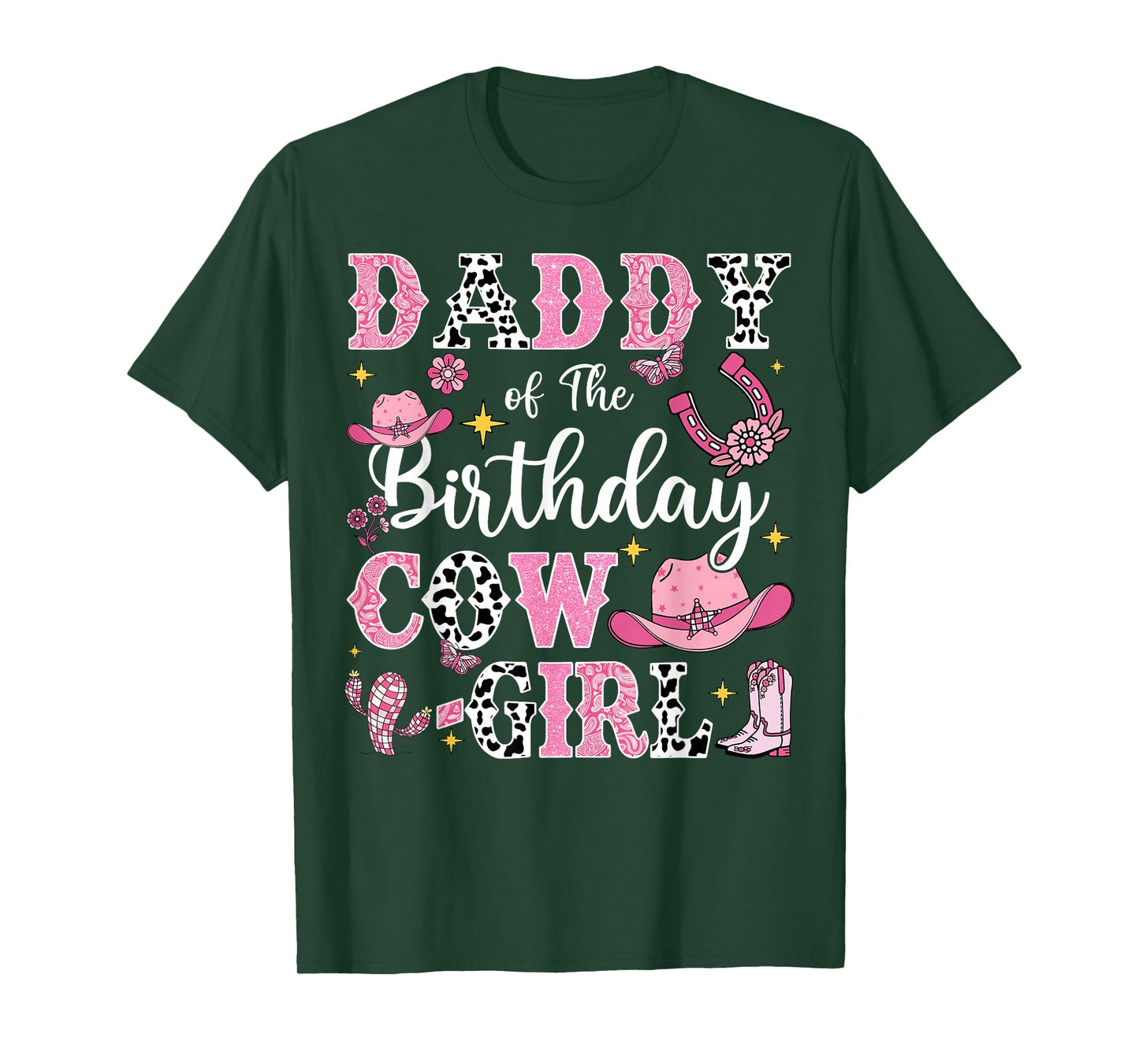Daddy Of The Birthday Cow-Girl Rodeo Cow Girl Birthday T-Shirt