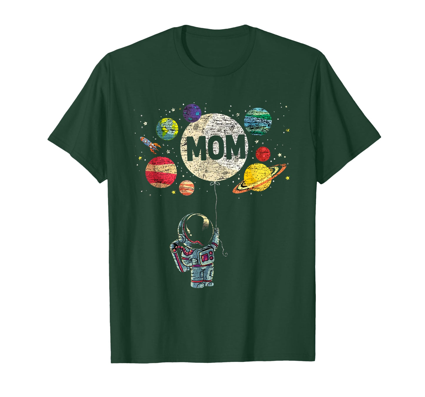Mama of The Birthday Boy Space Astronaut 1st Birthday Family T-Shirt