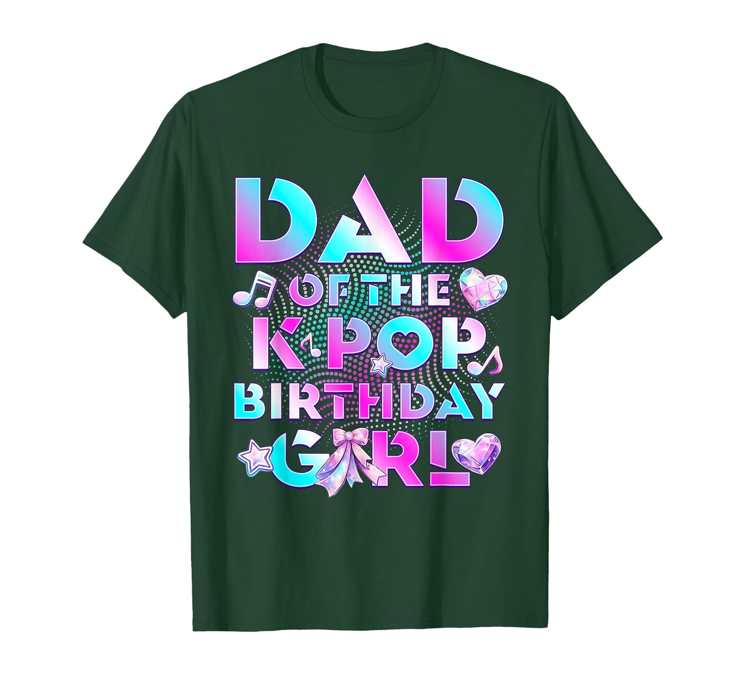 Dad of K Pop Birthday Girl Cute Birthday Family Party T-Shirt