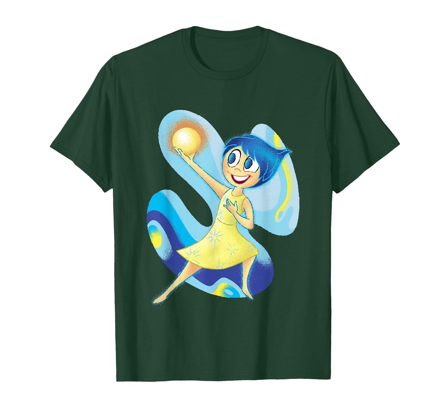Disney Pixar Inside Out 2 Joy Happy Memories Distressed Logo T-Shirt
