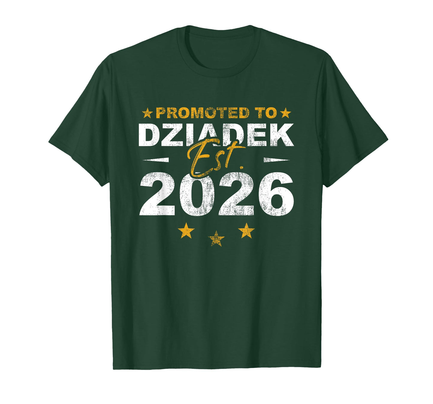 Promoted to Dziadek 2026 Funny New Grandpa Reveal T-Shirt