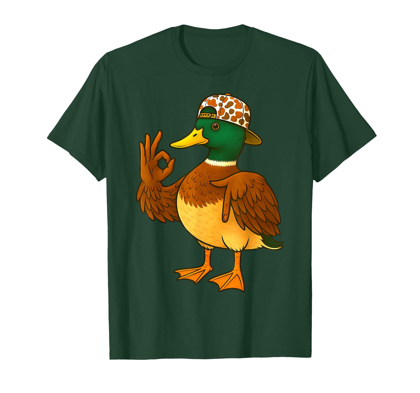 Funny 67 Mallard Duck Hunting Camo Hat Six Seven Men Dad T-Shirt