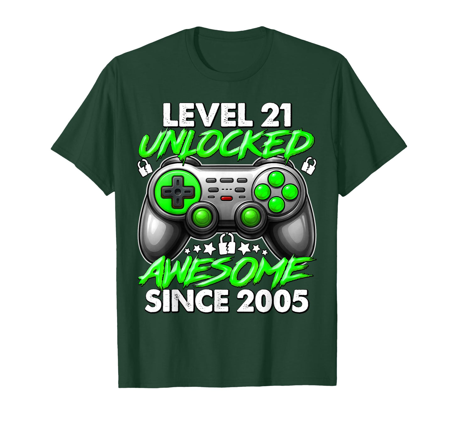 Level 21 Unlocked 21 Year Old Gifts Boys 21st Birthday Boy T-Shirt