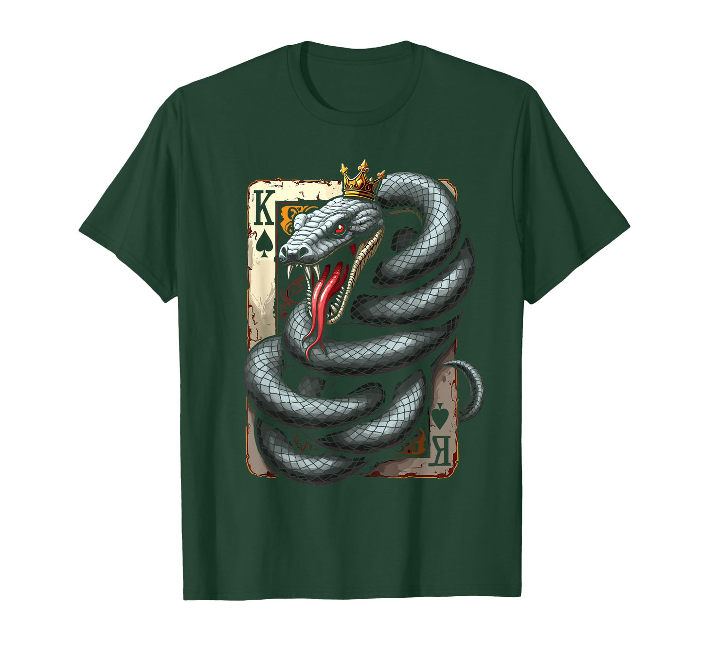 King Of Spades Snake Poker Casino Card Game T-Shirt