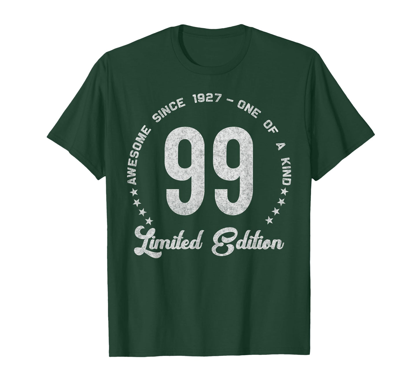 99 Year Old Gifts Vintage 1927 Limited Edition 99th Birthday T-Shirt