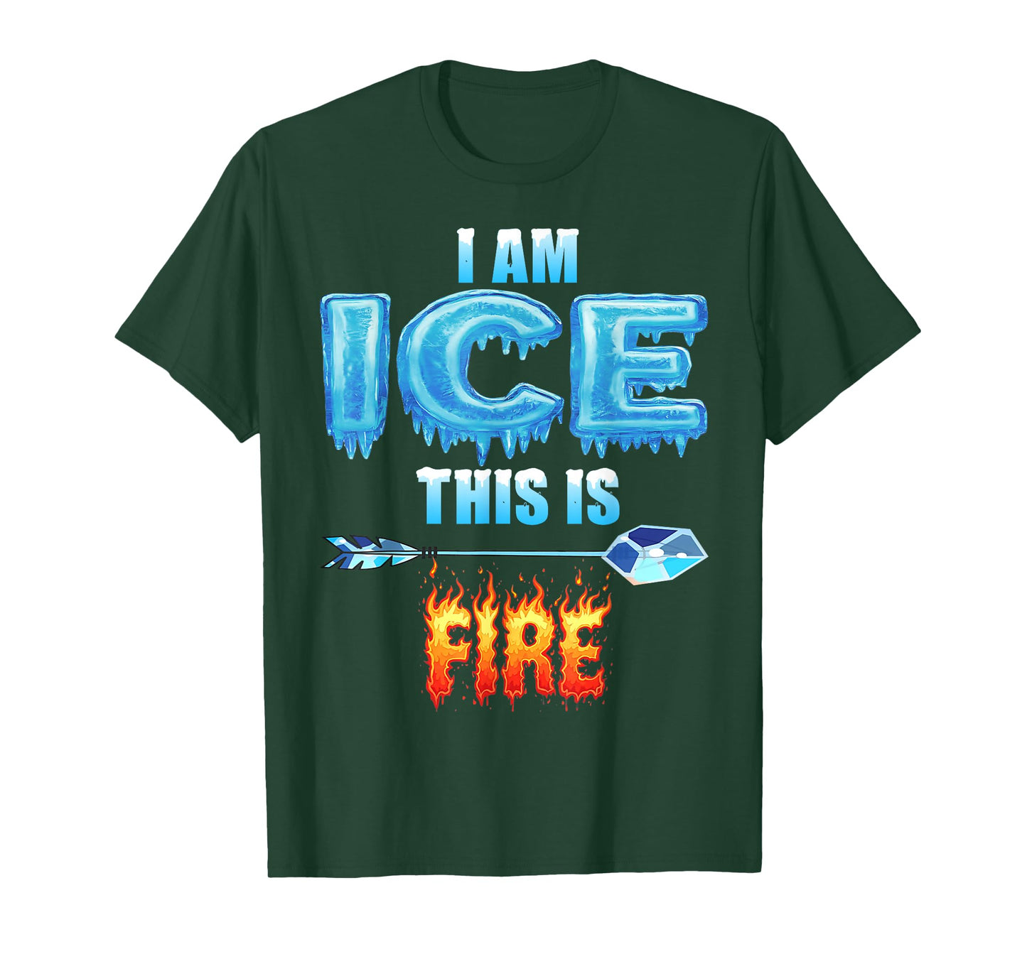 Funny Ice This is Fire Costume Halloween Family Matching T-Shirt