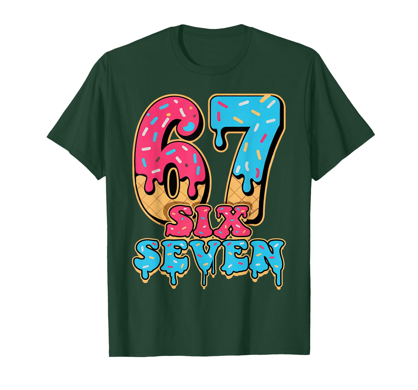 Baseball Drip Number 67 Player Or 67th Birthday T-Shirt