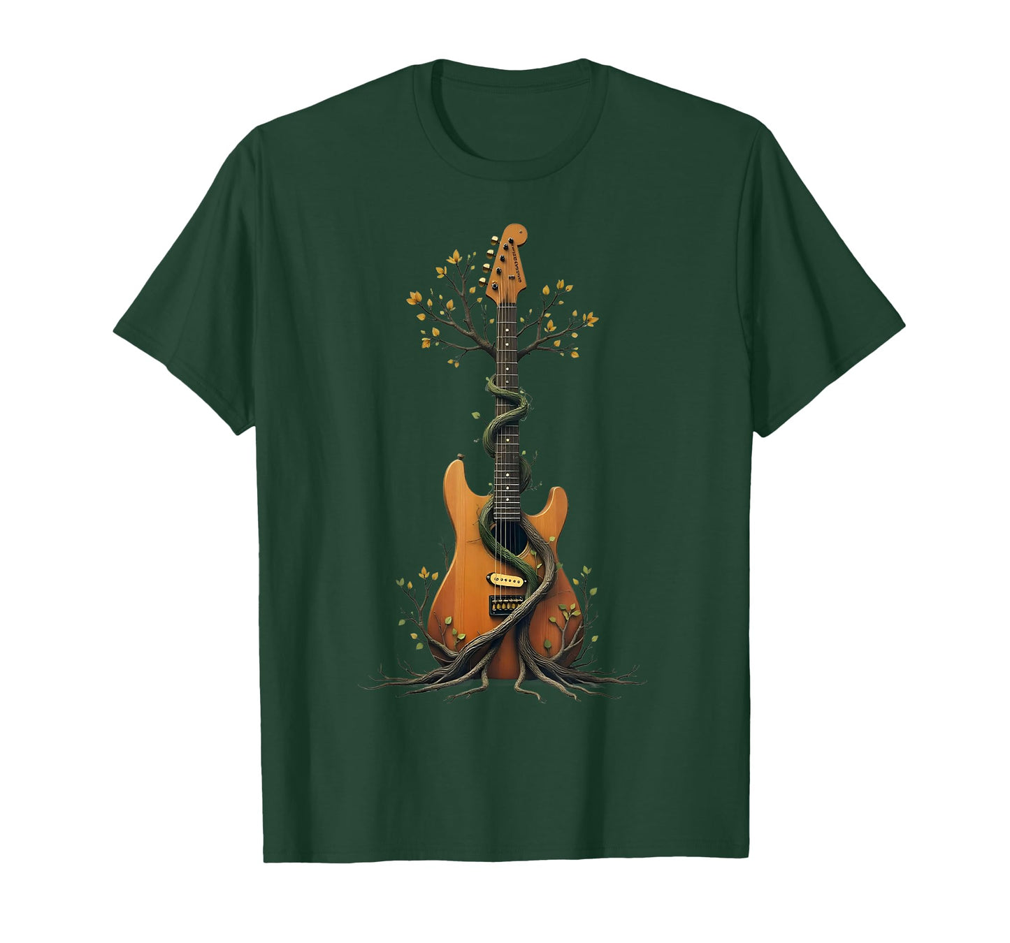 Acoustic Guitar Tree of Life Guitar Player Guitarist T-Shirt