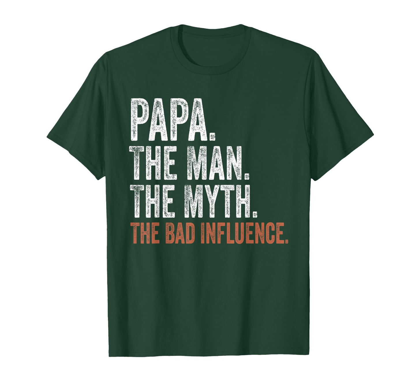 Papa The Man The Myth The Bad Influence Father's Day Papa T-Shirt