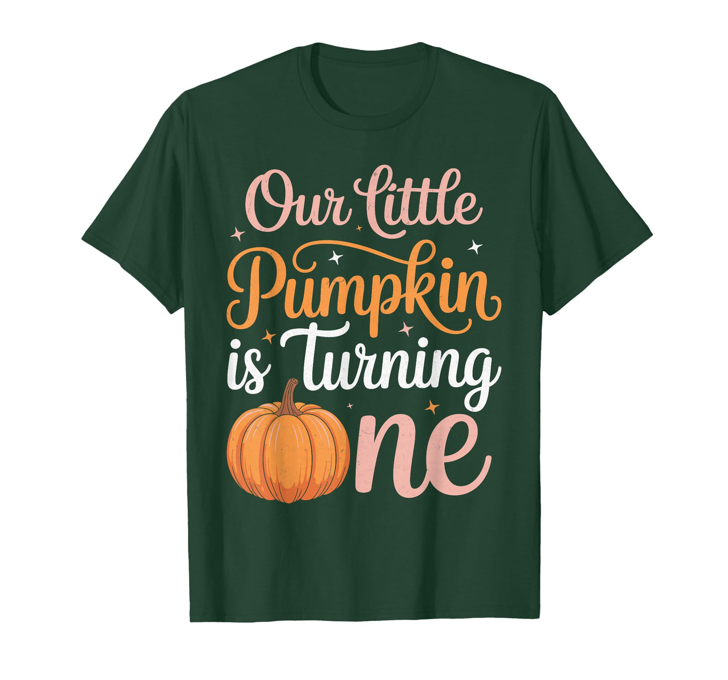 Our Little Pumpkin is Turning one Pumpkin First Birthday T-Shirt