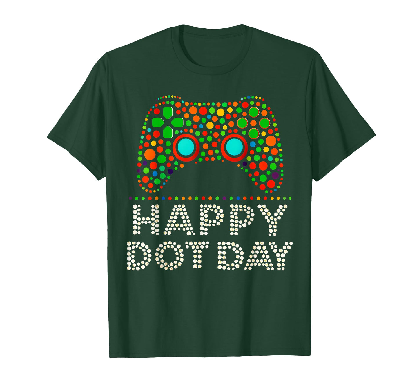 Dot Day 2025 September 15th Polka Dot Gamers Game Controller T-Shirt