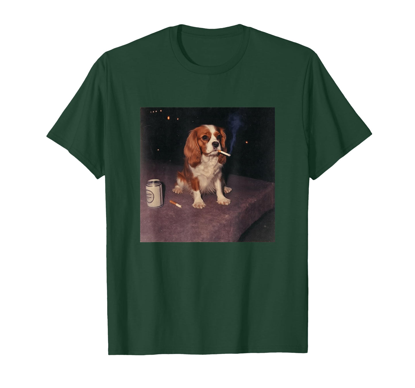 Smoking Cavalier King Charles Cigarette Spaniel Beer Gen Z T-Shirt